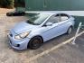 2014 BLUE Hyundai Accent GLS 4-Door (KMHCT4AE6EU) with an 1.6L L4 DOHC 16V engine, located at 307 West Marshall Avenue, Longview, TX, 75601, (903) 753-3091, 32.500828, -94.742577- Photo#1