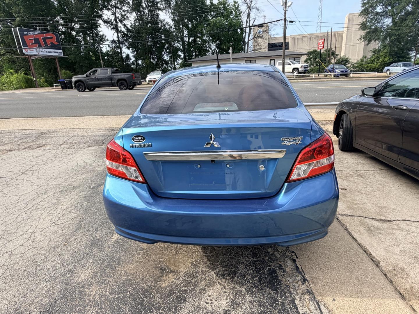 2019 BLUE Mitsubishi Mirage G4 ES 5M (ML32F3FJ6KH) with an 1.2L L3 DOHC engine, 5M transmission, located at 307 West Marshall Avenue, Longview, TX, 75601, (903) 753-3091, 32.500828, -94.742577- Photo#2