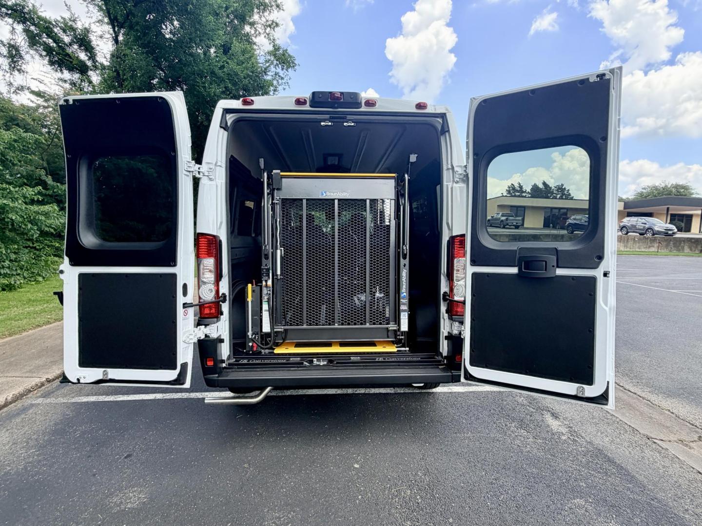 2024 WHITE /BLACK RAM Promaster 2500 High Roof 159-in. WB (3C6LRVDG4RE) with an 3.6L V6 engine, 6A transmission, located at 307 West Marshall Avenue, Longview, TX, 75601, (903) 753-3091, 32.500828, -94.742577 - NEW FR CONVERSION HANDICAP MOBILITY VAN 100#WHEELCHAIR LIFT 8 SEAT PLUS 2 WHEELCHAIRS - Photo#3